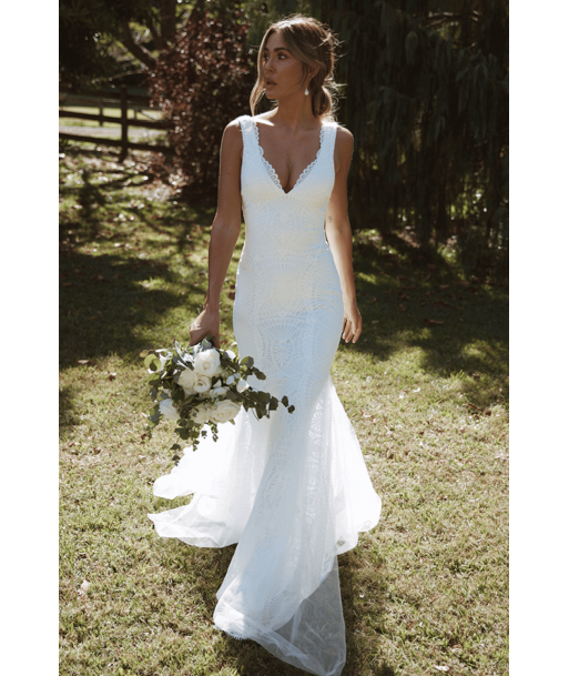 Abito da Sposa in Pizzo a Sirena 50-70% off 