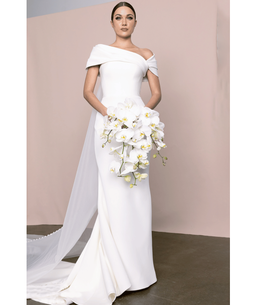 Abito da Sposa Semplice di Seta acheter en ligne