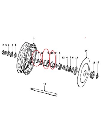 Manchon Entretoise - BMW-36314038225 + Douille - BMW-36314038241 + Moyeu de roue - BMW-36314038229 en stock