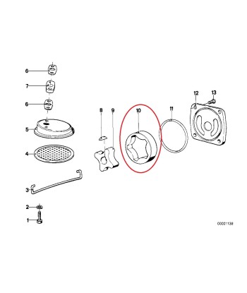 Rotor extérieur - BMW-11411253293 brillant des détails fins