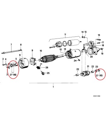 Nécessaire de réparation démarreur - BMW-12411352541 votre