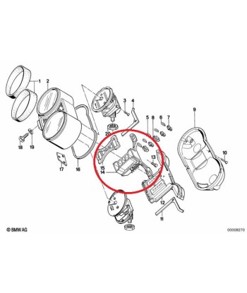 OCCASION Support éclairage compteur - BMW-62111243439 Comparez et commandez 