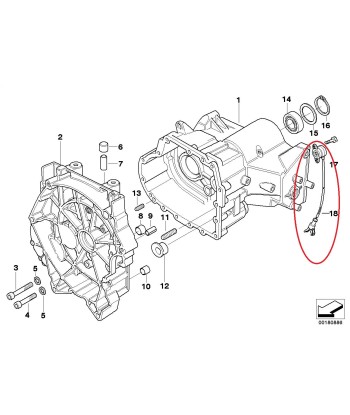 Capteur de rapport engagé / de l'indication de vitesse - BMW-61312306519 pas cheres