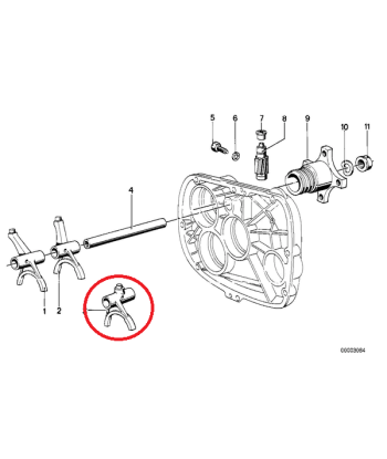 Fourchette de commande 3e et 4e vitesse - BMW-23311234217 en ligne