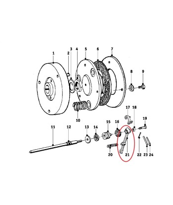 Manette d'embrayage R24/R25 - BMW-21521080166 destockage