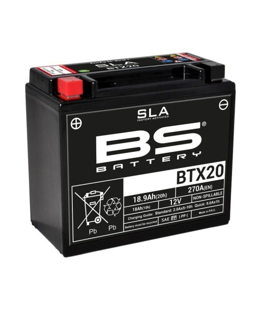 Batterie BTX20 12V 18.9Ah 270A SLA BS BATTERY plus qu'un jeu 