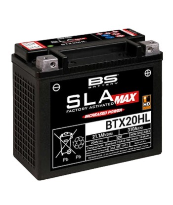 Batterie BTX20HL 12V 21,1Ah 310A SLA MAX BS Battery est présent 