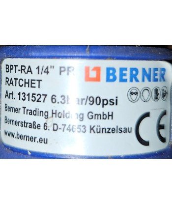 Cliquet pneumatique BERNER BPT-RA, 1/4 " en linge