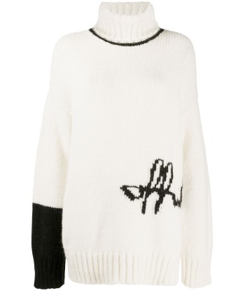 OFF-WHITE - Pull en maille intarsia 2024