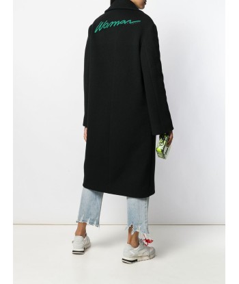 OFF-WHITE - Manteau à slogan en perles de verre pas cher