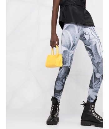 OFF WHITE - Legging à imprimé floral la colonne vertébrale