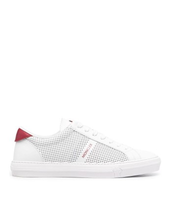 MONCLER Baskets New Monaco à détails de perforations pas cher