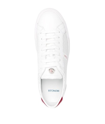 MONCLER Baskets New Monaco à détails de perforations pas cher