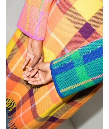 MIRA MIKATI - Manteau frangé à carreaux À commander