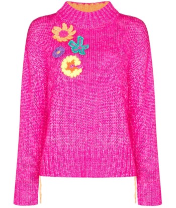 MIRA MIKATI - Pull en maille à fleurs vente chaude votre 