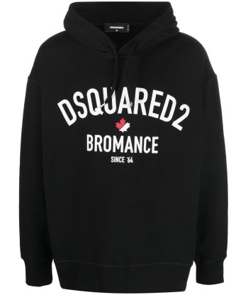 DSQUARED2 - Hoodie bleu à imprimé Bromance chez Cornerstreet bien 