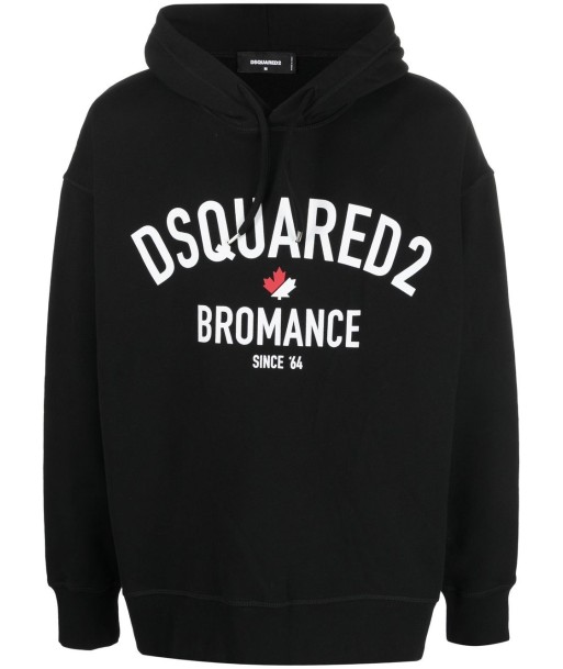 DSQUARED2 - Hoodie bleu à imprimé Bromance chez Cornerstreet bien 