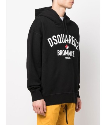 DSQUARED2 - Hoodie bleu à imprimé Bromance chez Cornerstreet bien 