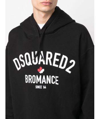 DSQUARED2 - Hoodie bleu à imprimé Bromance chez Cornerstreet bien 