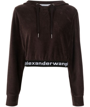 ALEXANDER WANG - Hoodie à lien de resserrage Economisez 