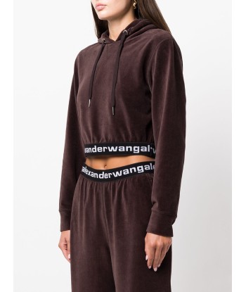 ALEXANDER WANG - Hoodie à lien de resserrage Economisez 