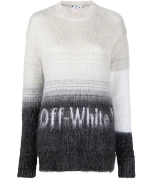 OFF WHITE - Intarsia-logo crew-neck jumper hantent personnes