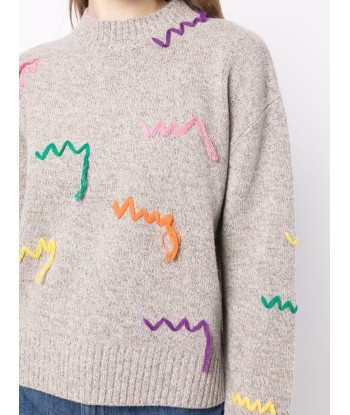 MIRA MIKATI - Pull à broderies paiement sécurisé