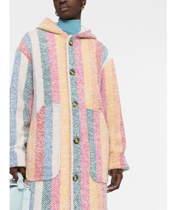 MIRA MIKATI - Manteau rayé à franges hantent personnes