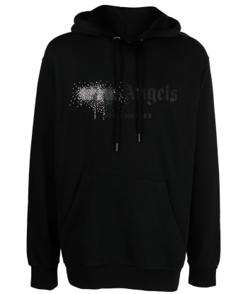 PALM ANGELS Hoodie à logo strassé sélection de produits