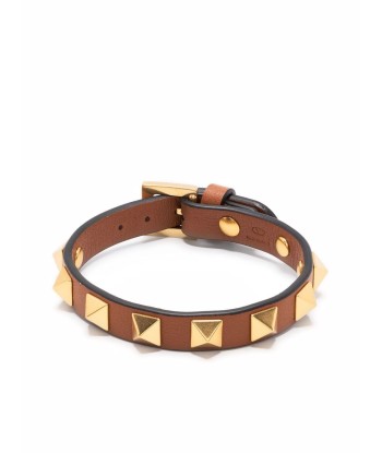 VALENTINO - Bracelet Rockstud en cuir Par le système avancé 