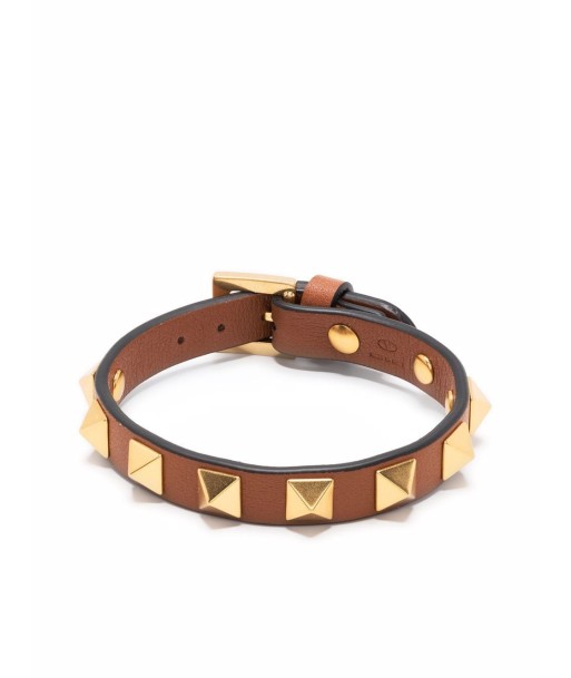 VALENTINO - Bracelet Rockstud en cuir Par le système avancé 