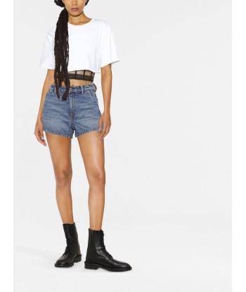 ALEXANDER WANG- Short en jean à taille haute acheter