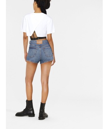 ALEXANDER WANG- Short en jean à taille haute acheter