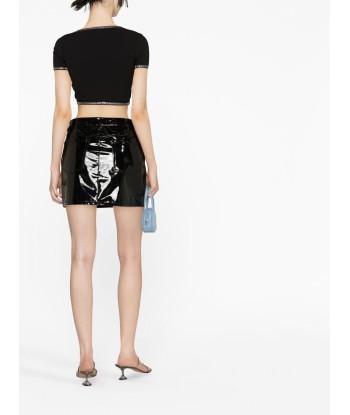 ALEXANDER WANG - T-shirt crop à col rond la chaussure